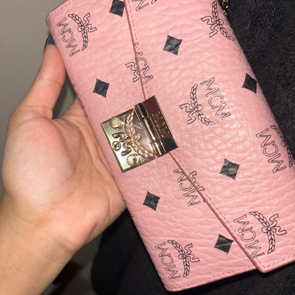 MCM Blush Pink Leather Wallet